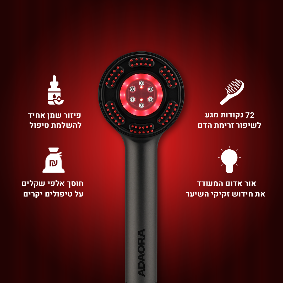 הדרך הטבעית והמוכחת מדעית להילחם בנשירת שיער. VibeGrow מחדש את צמיחת השיער שלך, ללא כימיקלים וללא תופעות לוואי.